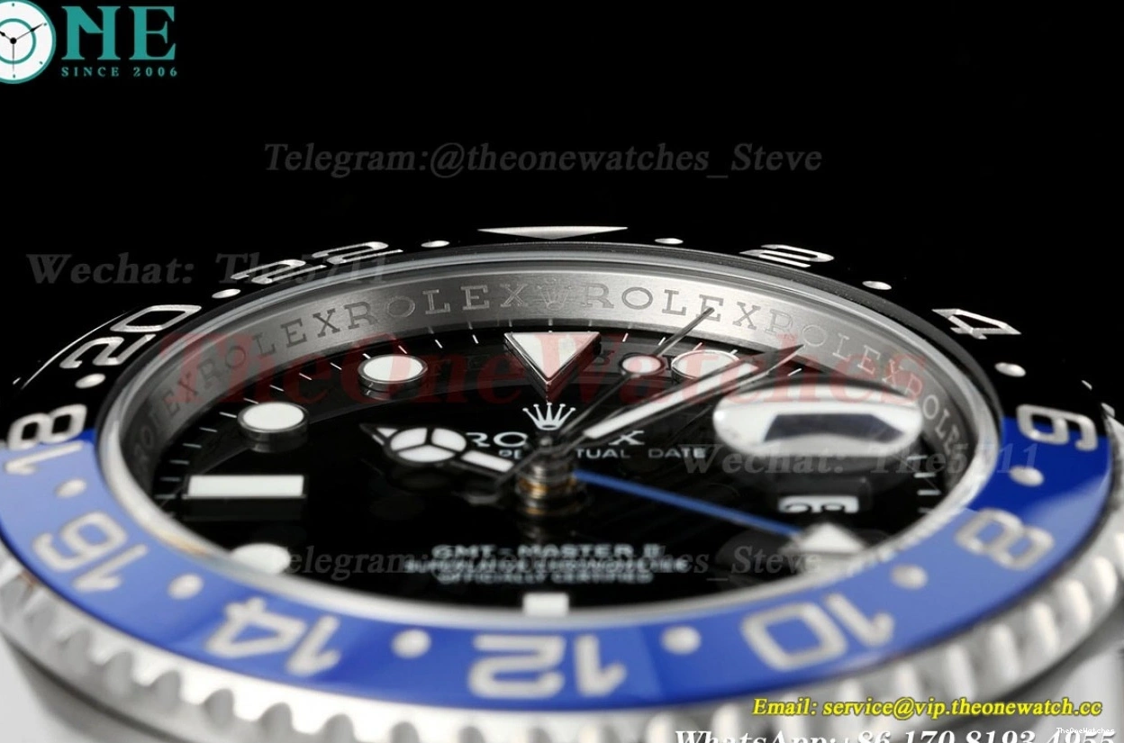 THBF Black 126710 40mm Master Batman Oys Dial GMT SH3285 SS SS II 0104